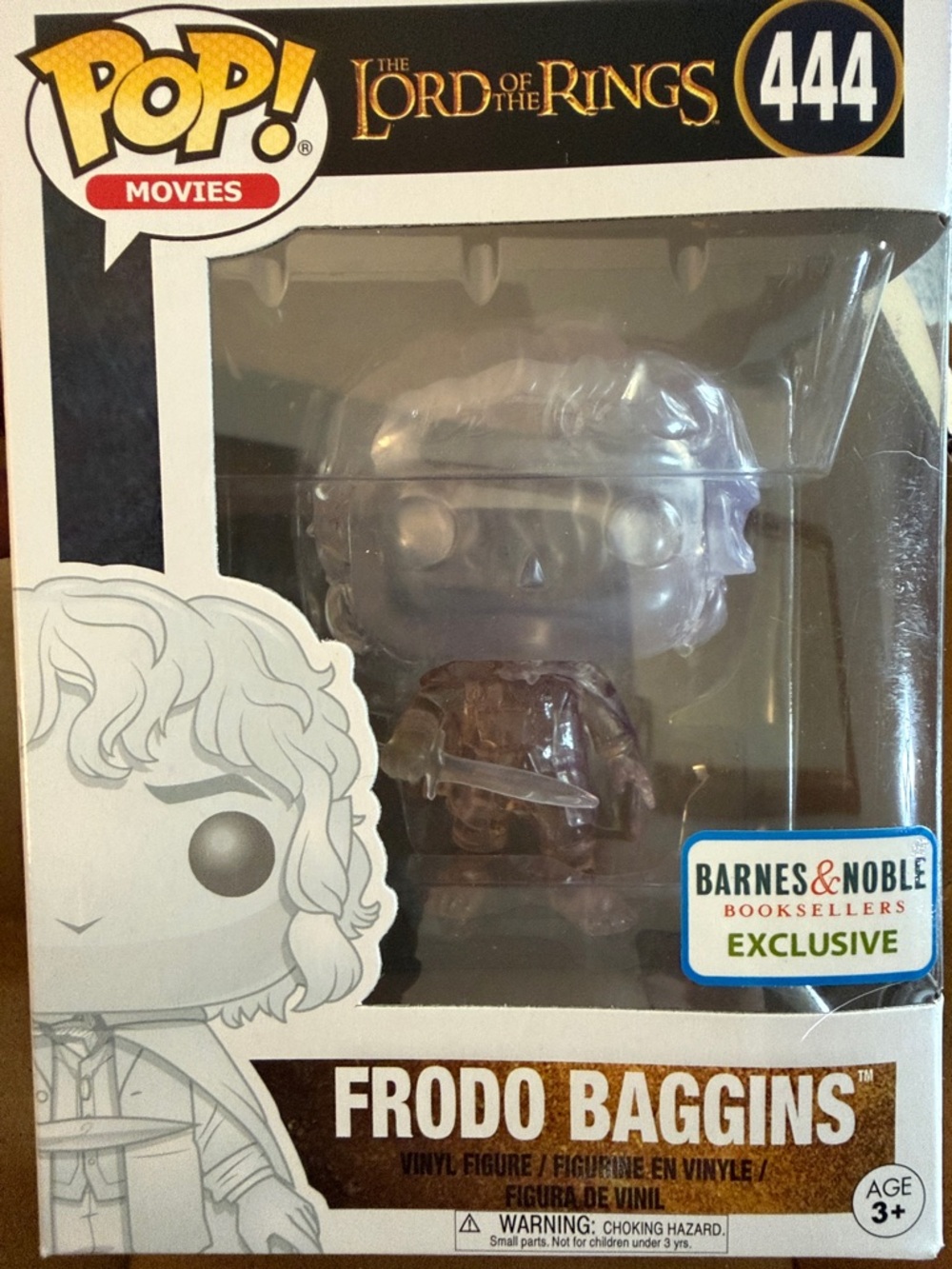 Funko Pop Lord of the Rings Frodo Baggins #444 Figure Barnes & Noble Exclusive